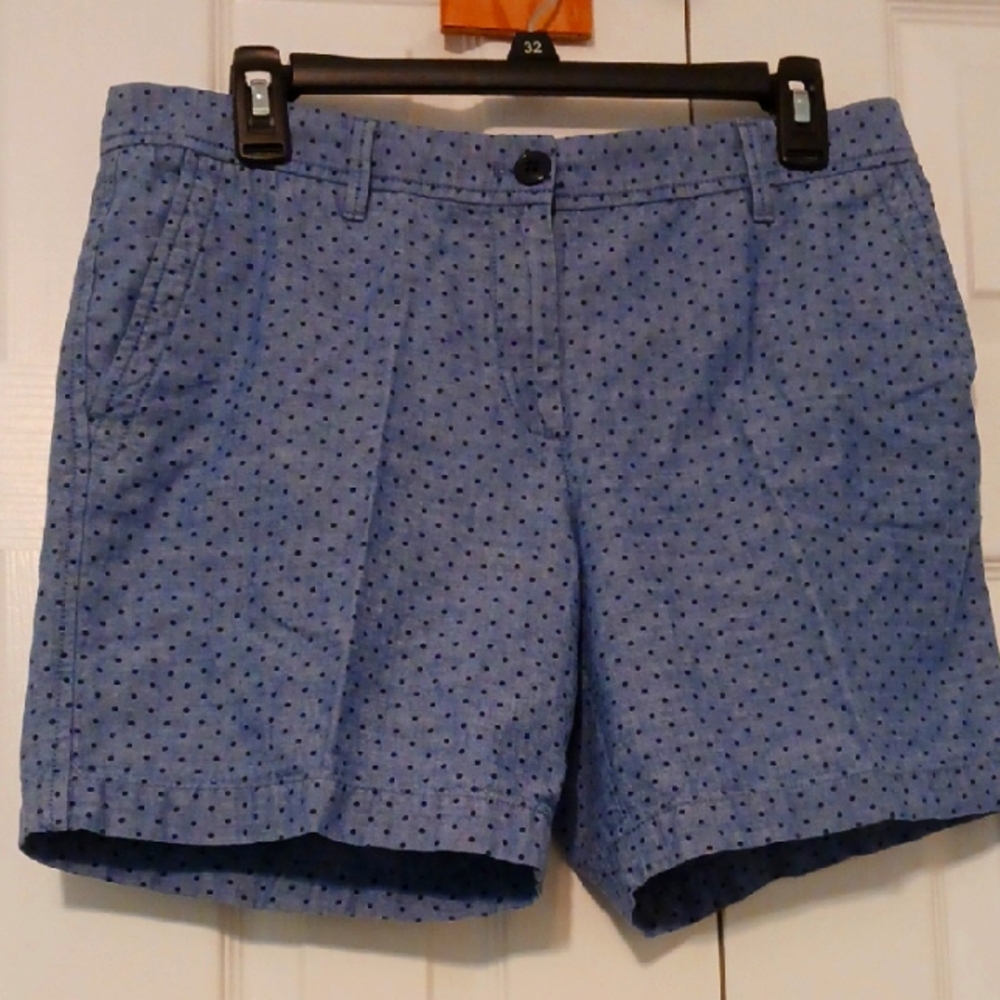 Talbots Navy Polka Dot Shorts